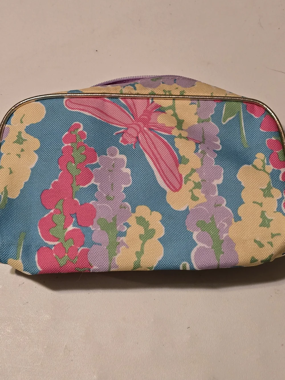 Lilly Pulitzer for Estée Lauder Colorful Floral Cosmetic Makeup Bag